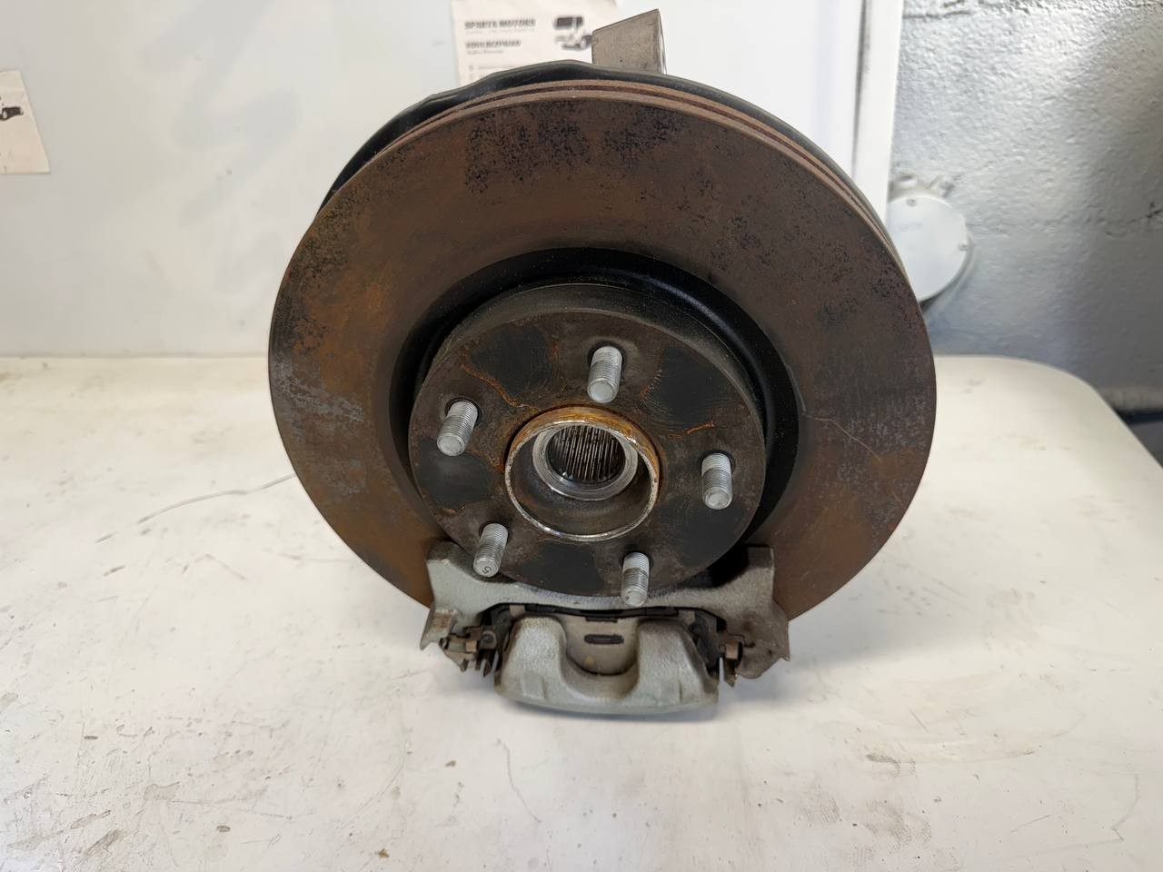 2007-2018 Nissan Altima Front Left Knuckle Hub Brake Caliper ABS OEM Used