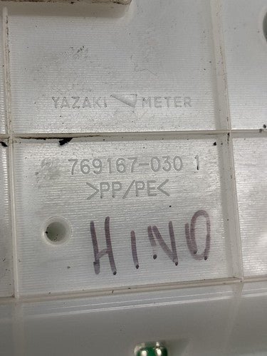 Speedometer Gauge Cluster HINO OEM 769167-0301. Broken Tabs