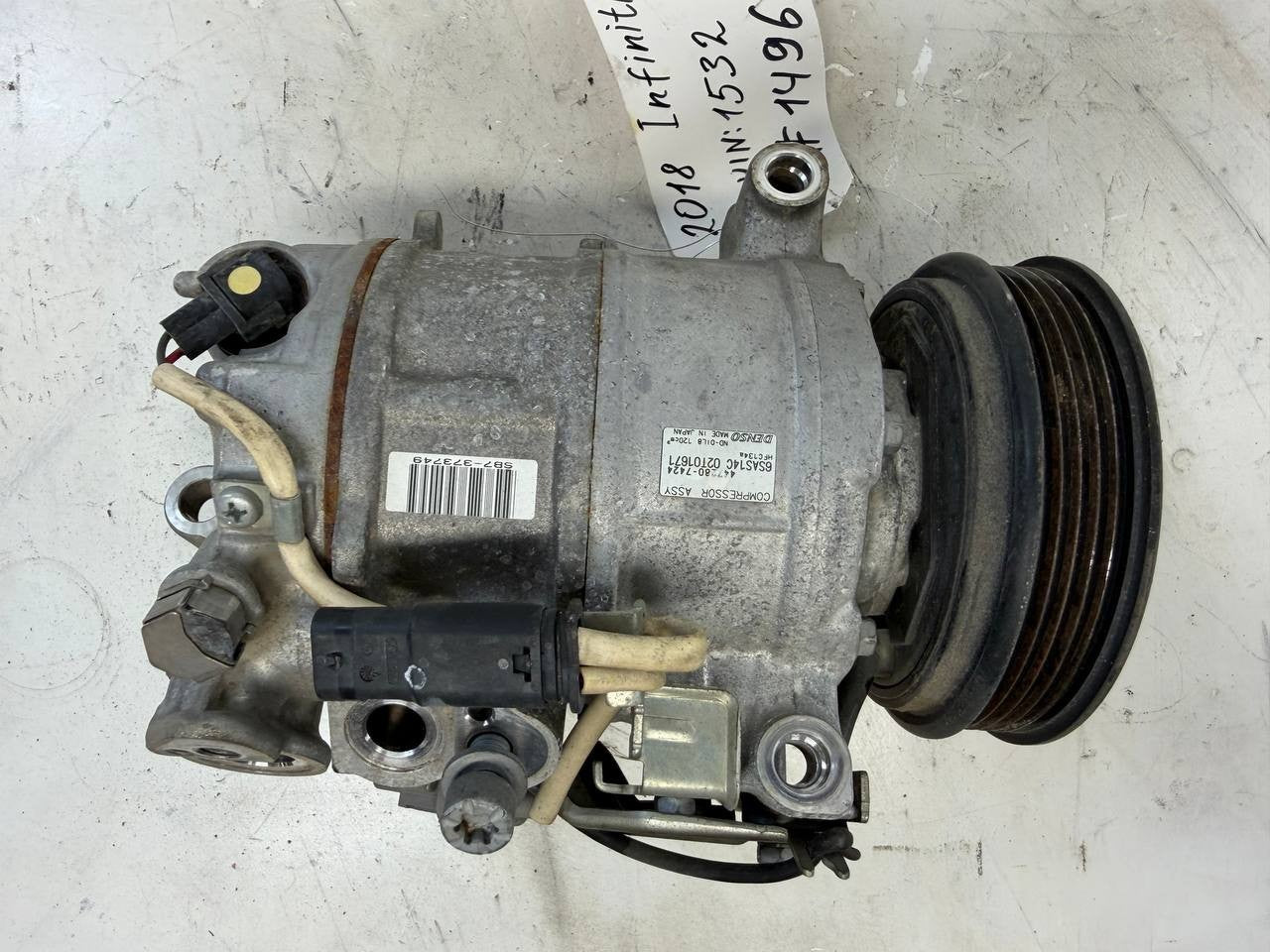 2018 Infinity QX30 A/C Air Conditioning Compressor 4472807424 OEM Used