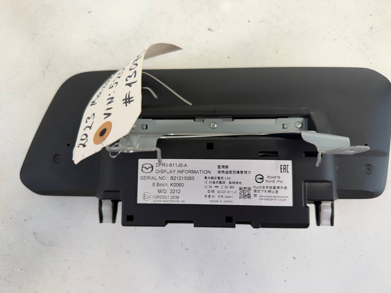 2020 - 25 Mazda cx-30 Navigation Touchscreen Radio Display DFR5-611J0-A OEM Used