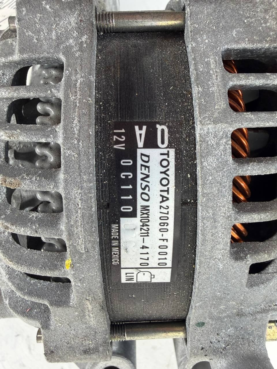 Toyota Camry 2019 Alternator Generator 27060F0010 OEM Used