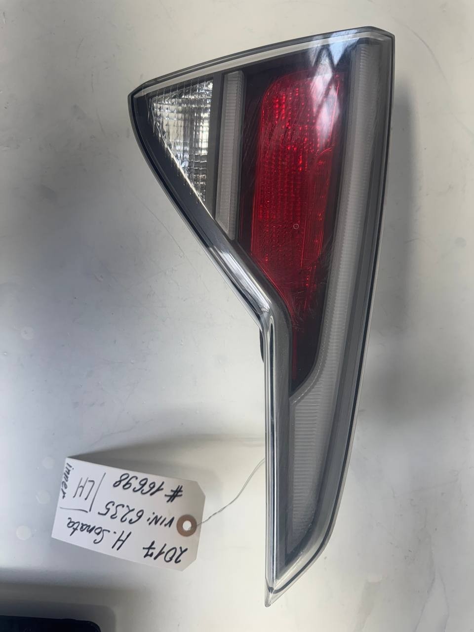 2017 Hyundai Sonata Rear Left Inner Tail Light Trunk Lid Lamp OEM Used