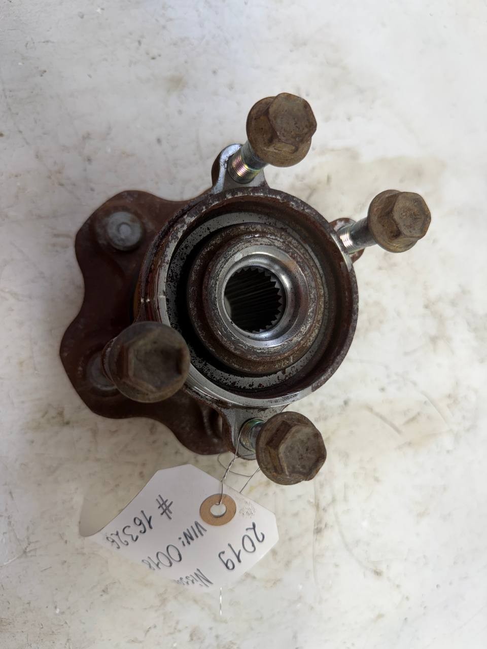 2019 Nissan Roque Rear Left Wheel Hub Bearing Assembly OEM Used