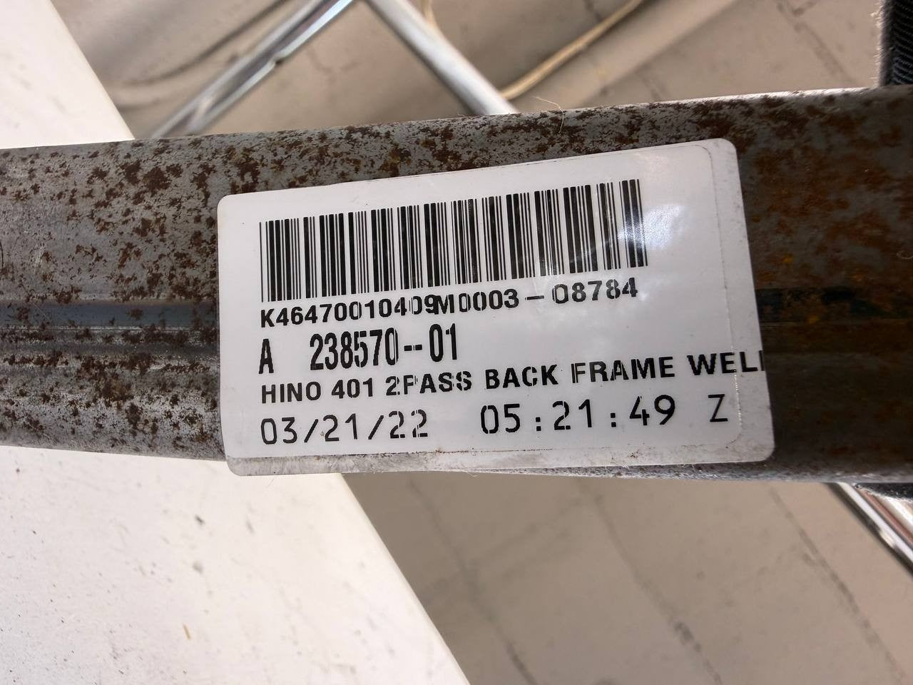 Hino 155 195 Passenger Rear Seat Bench Assembly OEM Used
