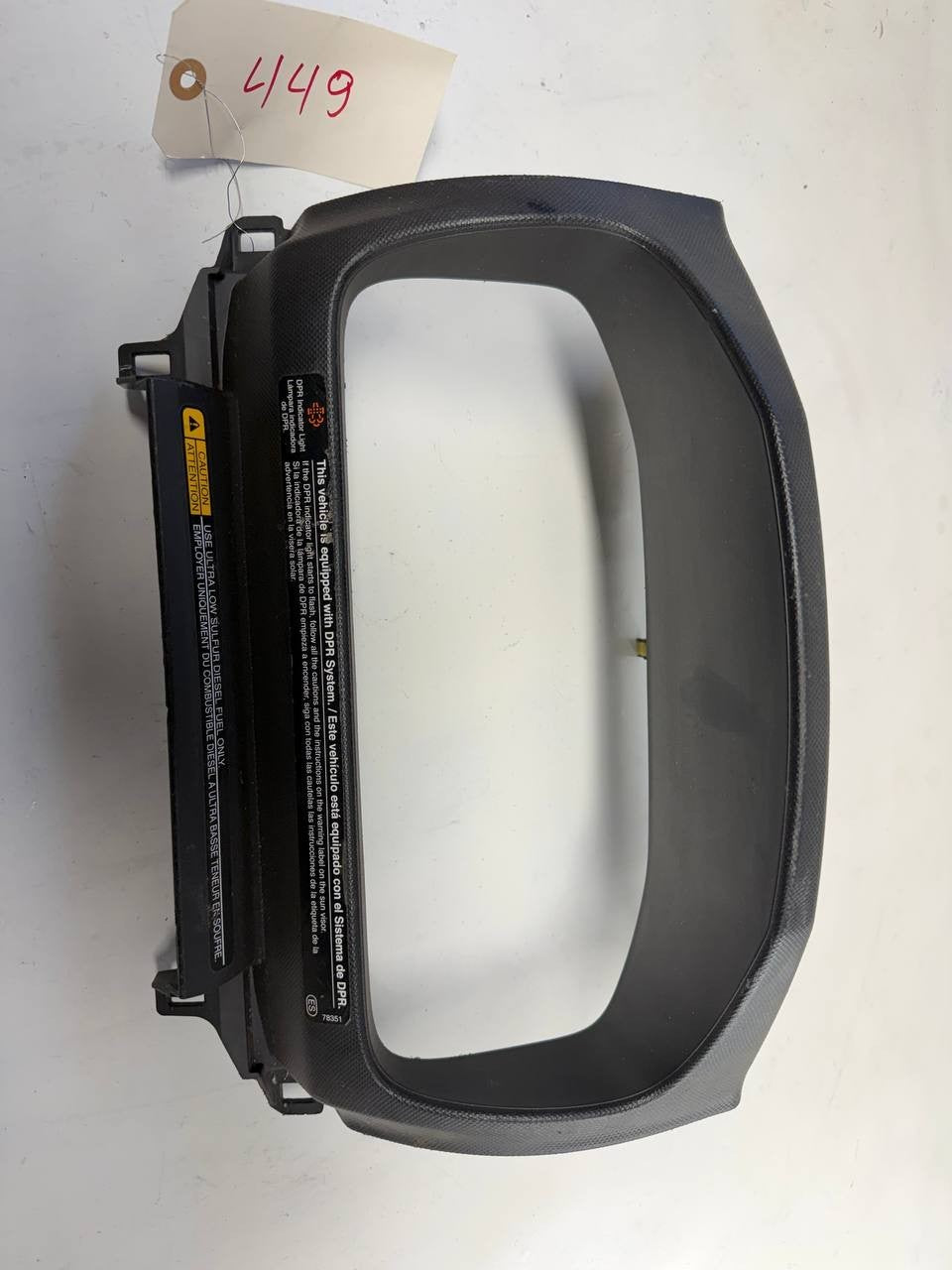Hino 195 Instrument Cluster Bezel Dash Trim Surround OEM Used