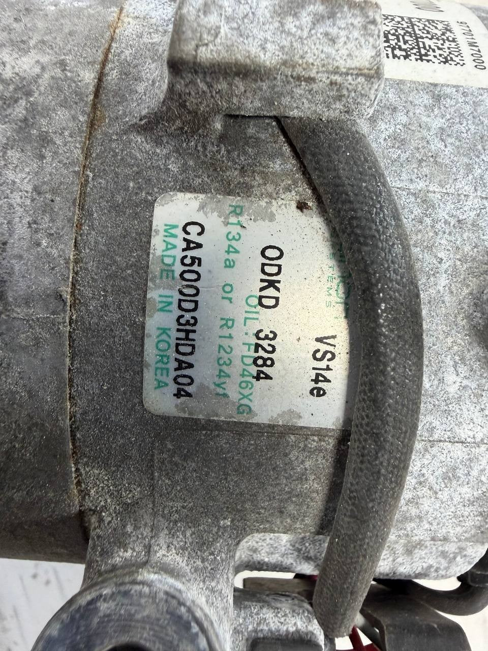 2019 Kia Forte A/C Air Conditioning Compressor CA500D3HDA04 OEM Used