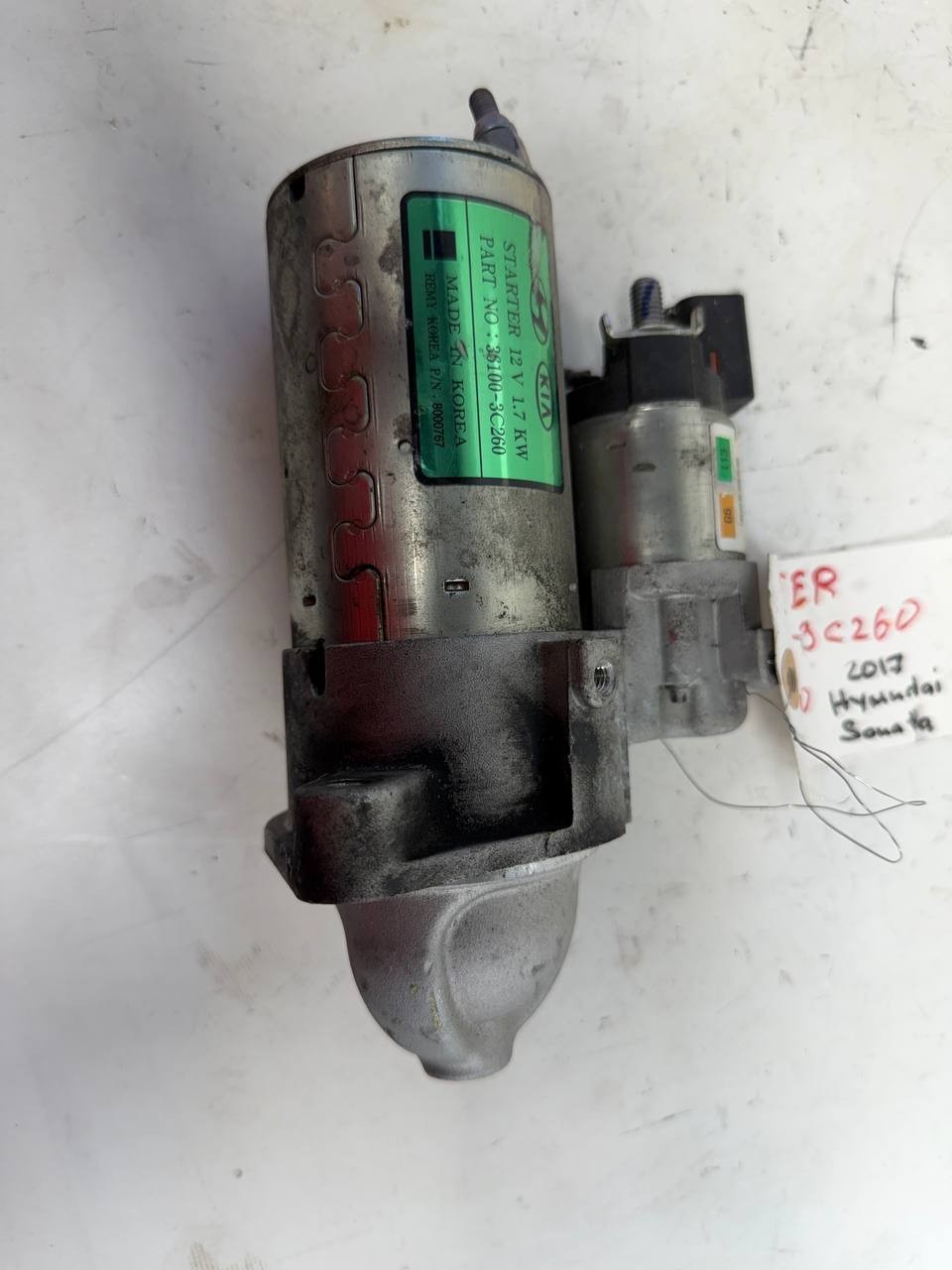 2017 Hyundai Sonata Starter Motor 361003C260 OEM Used