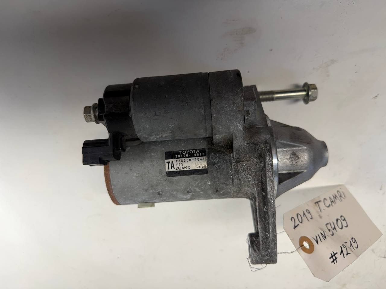 Toyota Camry 2019 Starter Motor 28100-F0010 OEM Used