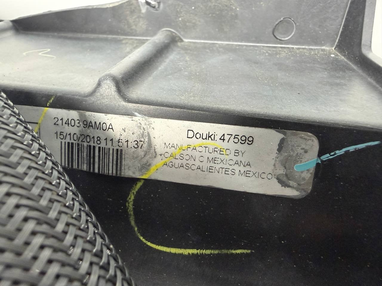 2017 Nissan Sentra Radiator Cooling Fan Motor Assembly 214039AM0A OEM Used