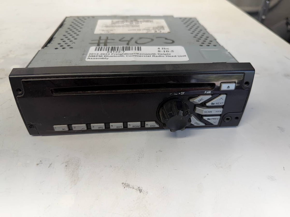 2012-2022 Freightliner Kenworth Delphi AM/FM Commercial Radio Head Unit 24122093