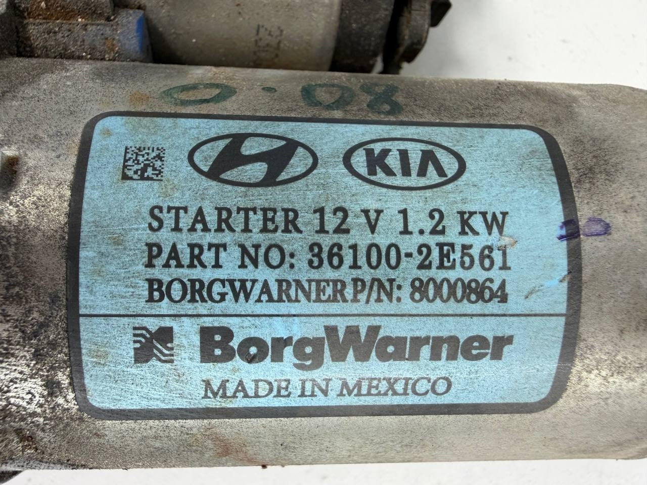 2023 Kia Forte Starter Motor 361002E561 OEM Used