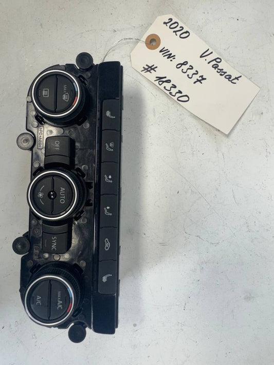 2020 Volkswagen Passat Climate Control A/C Heater Control Panel 5HB01234412 Used