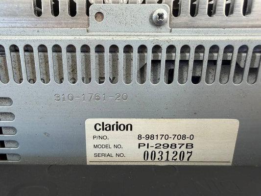 2008-2018 Isuzu Clarion AM/FM CD Player Radio Head Unit Assembly 8-98170-708-0