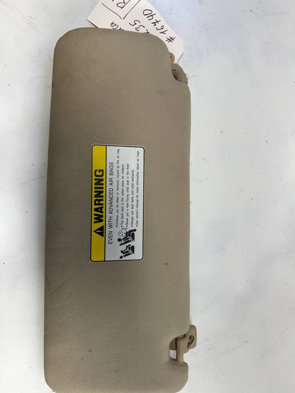 2017 Hyundai Sonata Passenger Right Sun Visor RH OEM Used