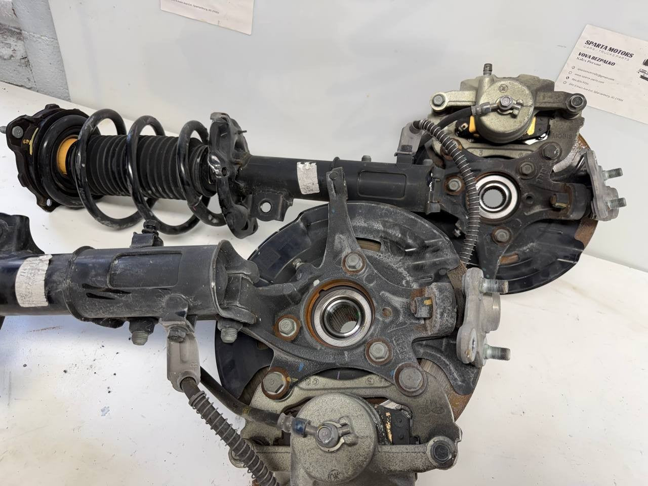 2023 Kia Forte LH RH Front Struts Shock Absorbers 54651M7730 Brake Disks Used