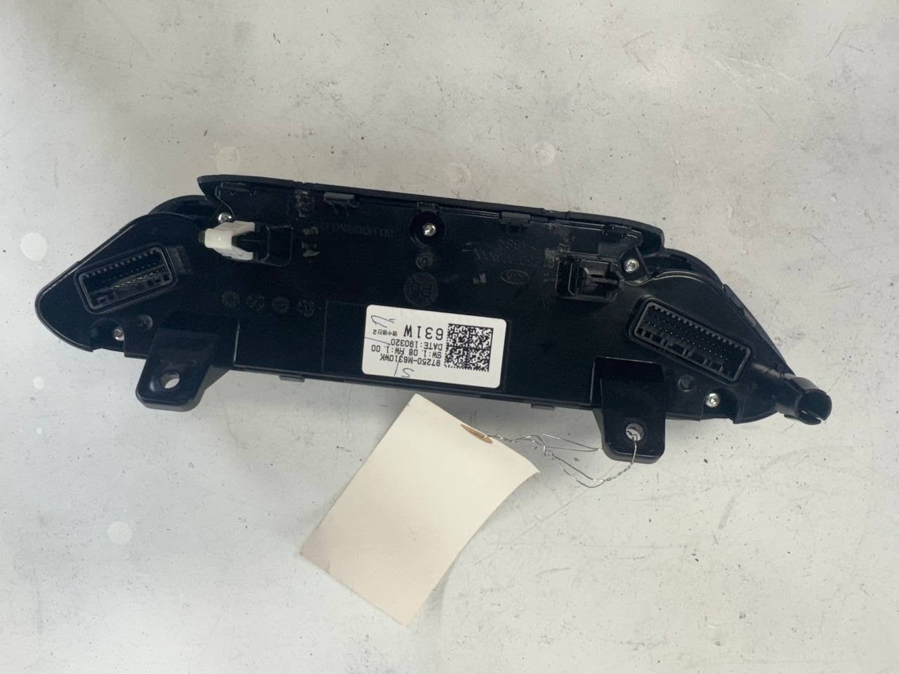 2019 Kia Forte Climate Control A/C Heater Temperature Control Panel 97250M6310WK