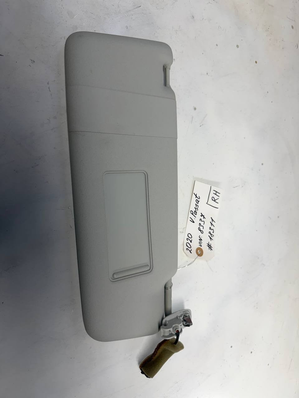 2020 VW Passat Passenger Right Sun Visor RH OEM Used