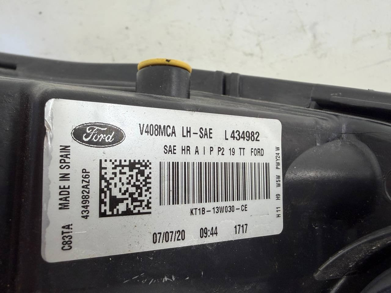 2021 Ford Transit Connect LH Headlight Headlamp KT1B-13W030-CE OEM Used