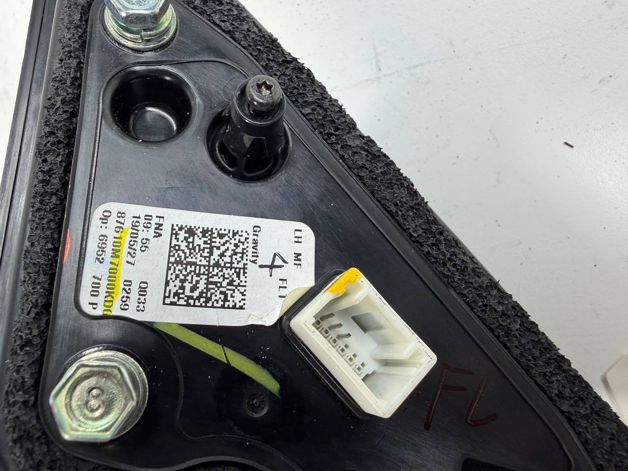 Kia Forte 2019 Left Side Door Mirror LH Power Heated OEM Used