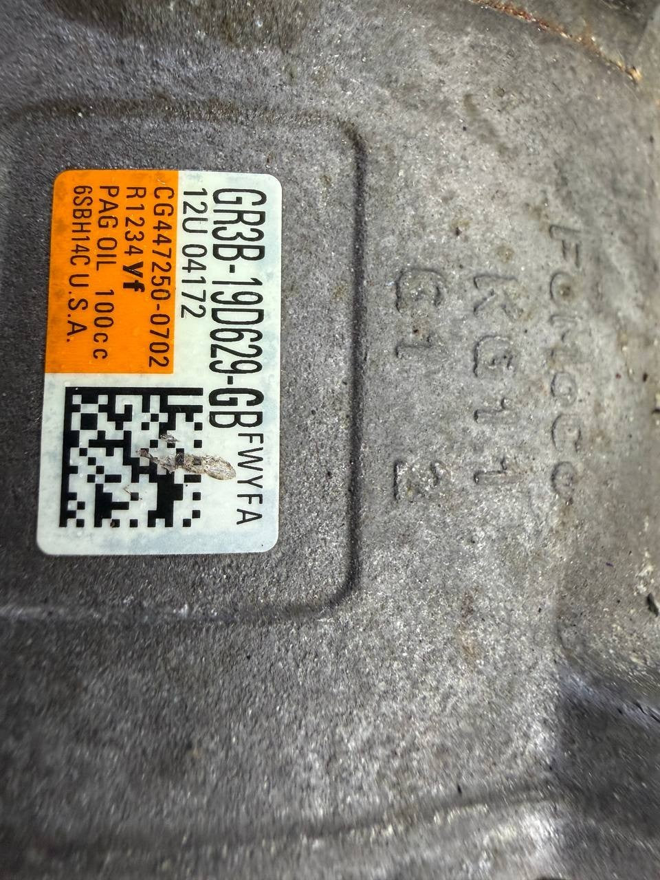 Ford Mustang 2018-2023 A/C Air Conditioning Compressor GR3B19D629GB OEM Used