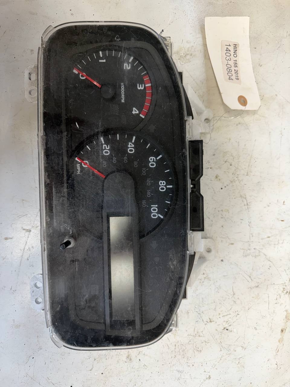2019 Hino 155 Instrument Cluster Speedometer 8380037R20 OEM Used