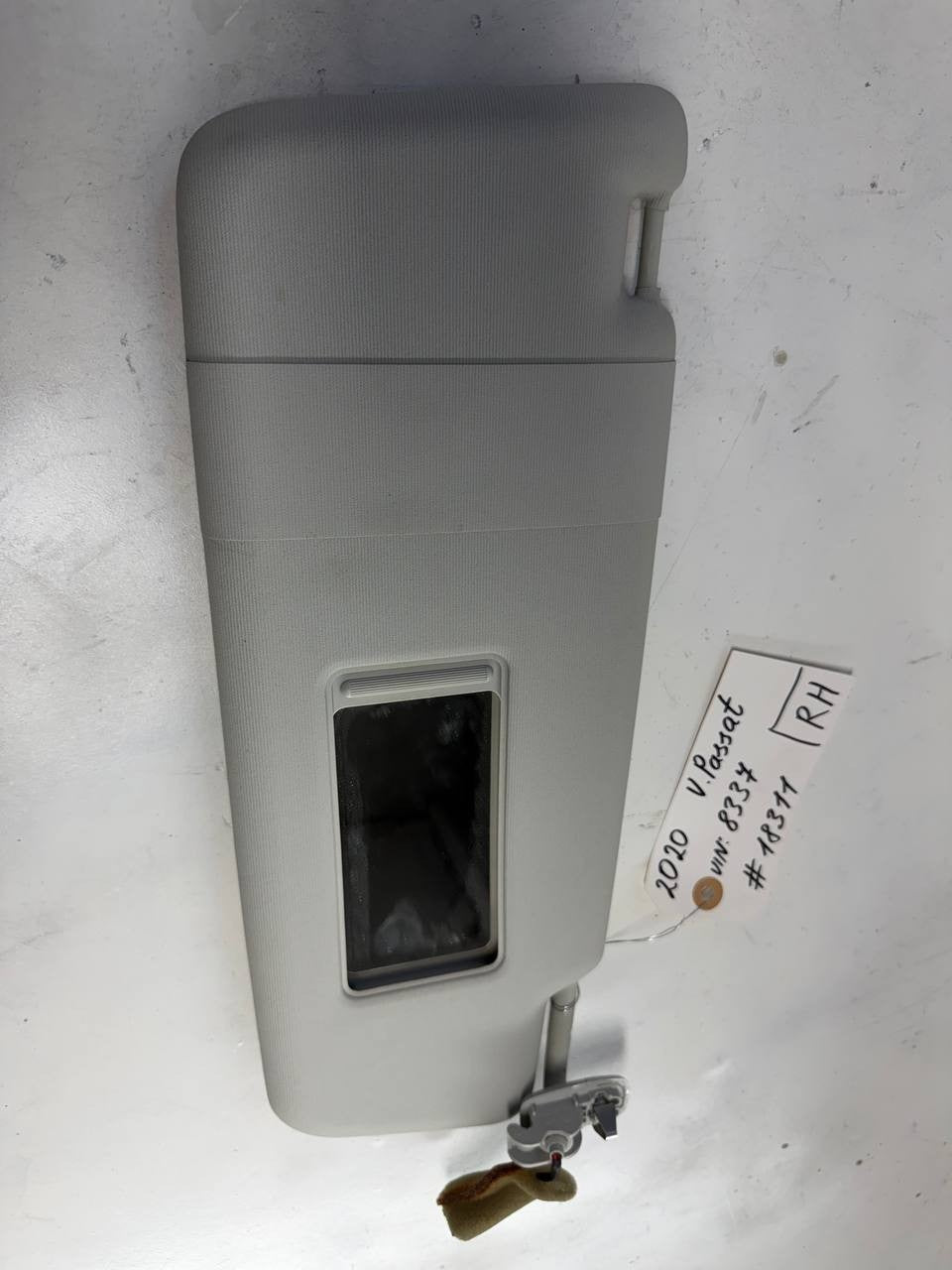 2020 VW Passat Passenger Right Sun Visor RH OEM Used