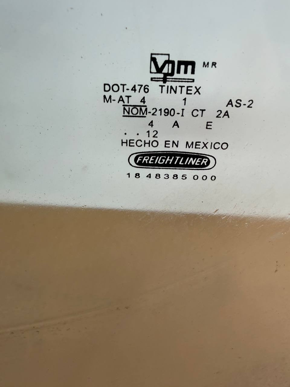 Freightliner M2 106 LH Driver Side Door Window OEM
