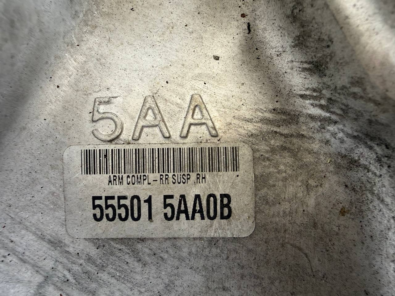 2017 Nissan Murano Rear Right Control Arm 555015AA0B OEM Used