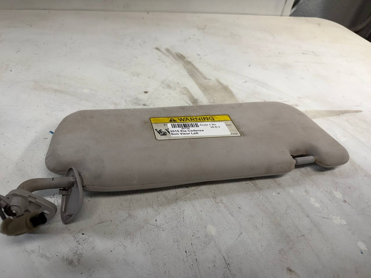 2015 Kia Cadenza Left Driver Side Sun Visor LH OEM Used