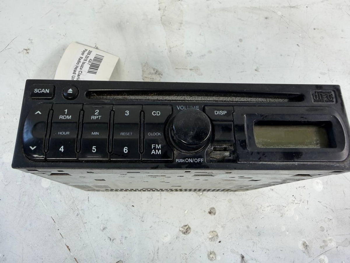 2008-2018 Isuzu Clarion AM/FM CD Player Radio Head Unit Assembly 8-98170-708-0