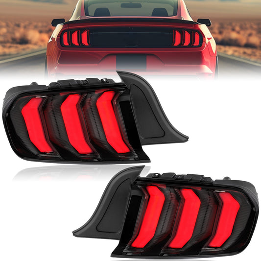 OEM LED  Tail Lights For Ford Mustang 2015-2023 Brake Lamp Red Lens