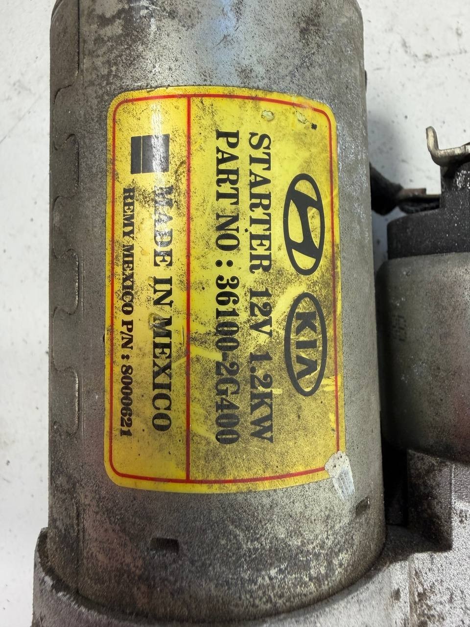 2017 Kia Optima Starter Motor 361002G400 OEM Used