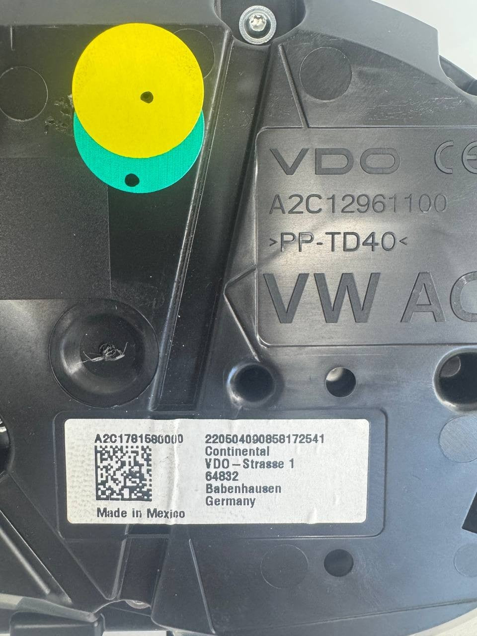 2020 VW Golf Alltrack Instrument Cluster A2C12961100 OEM