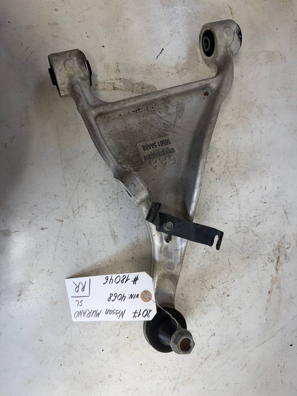 2017 Nissan Murano Rear Right Control Arm 555015AA0B OEM Used