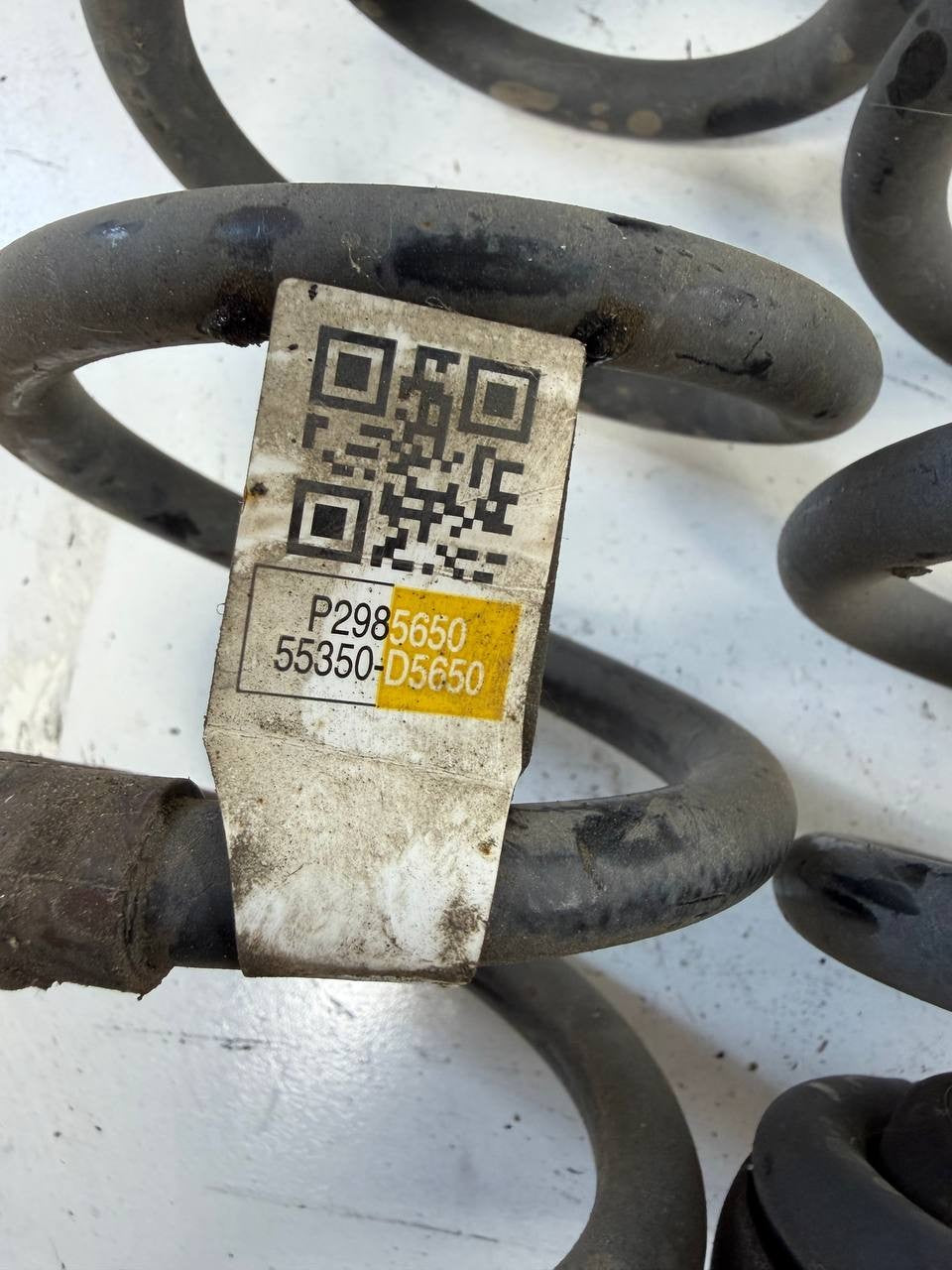 2016 - 2020 Kia Optima Suspension Coil Springs Pair 55350D5650 OEM Used
