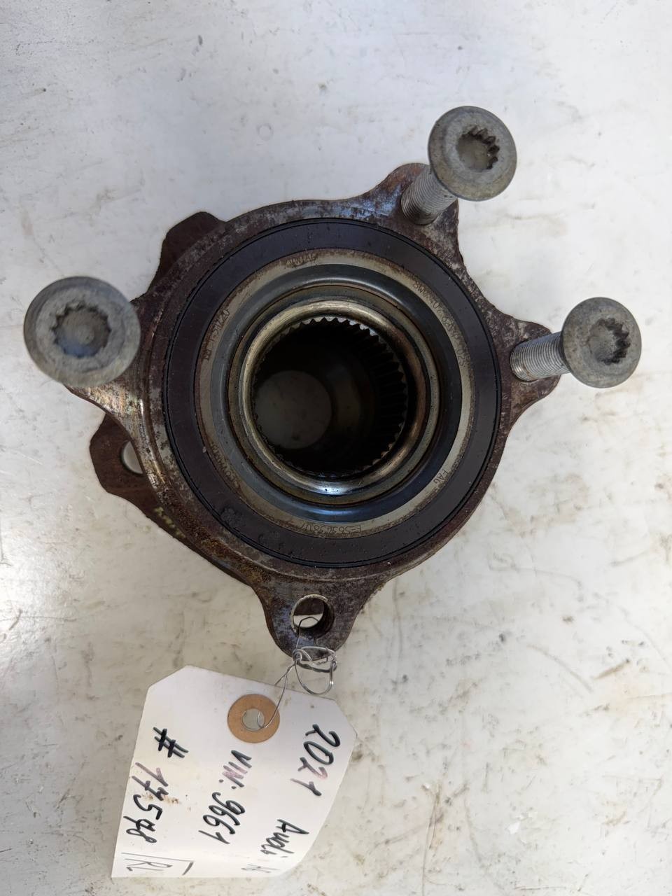 2021 Audi A6 Rear Left Wheel Hub Bearing Assembly OEM Used