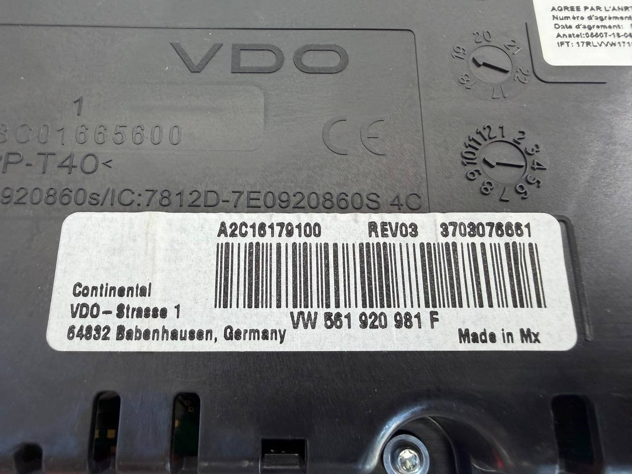 2020 Volkswagen Passat Instrument Cluster Speedometer 561920981F OEM