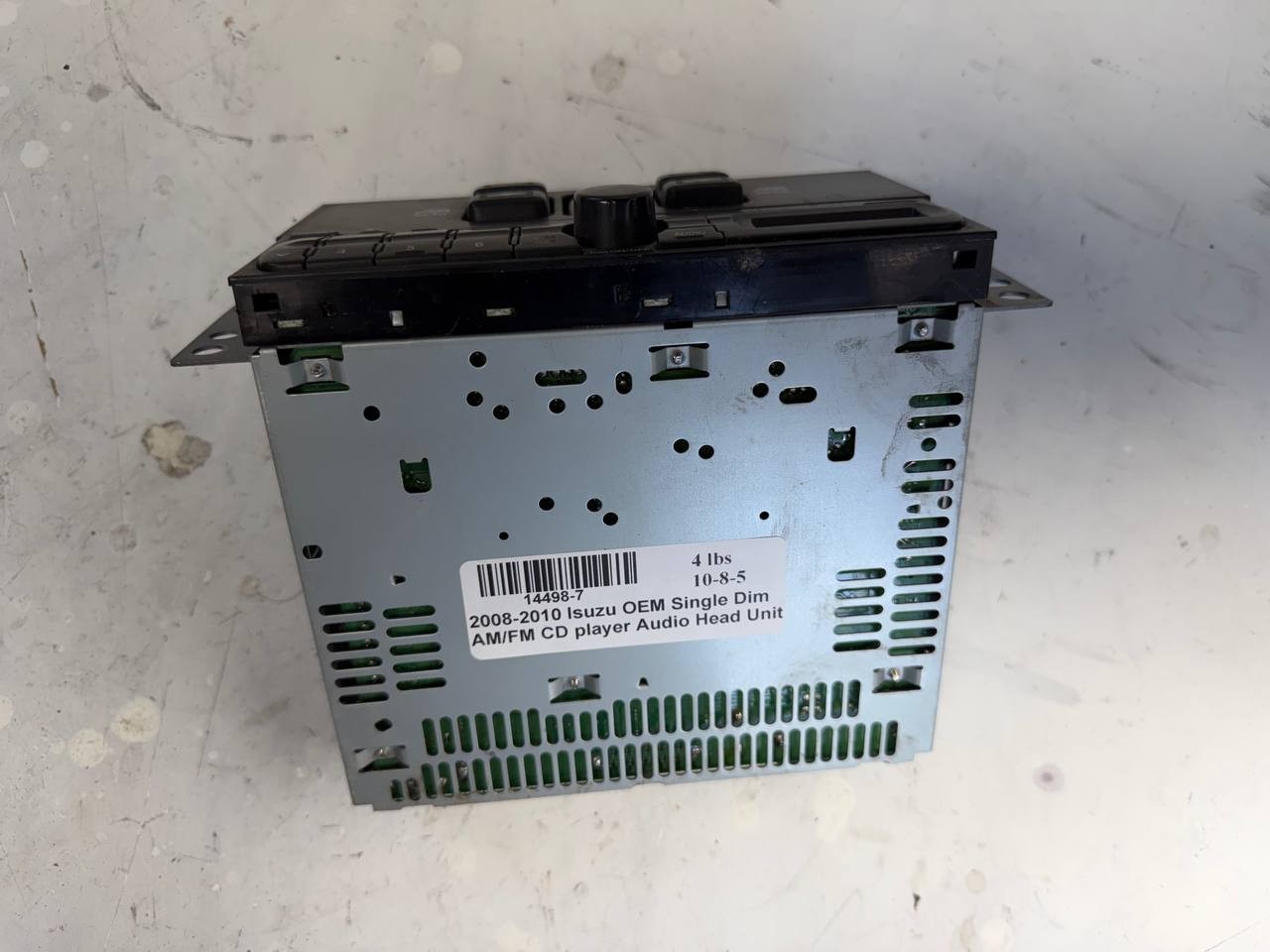 2008-2010 Isuzu OEM Single DIN AM/FM CD Player Audio Head Unit 2-90104-801-0 OEM