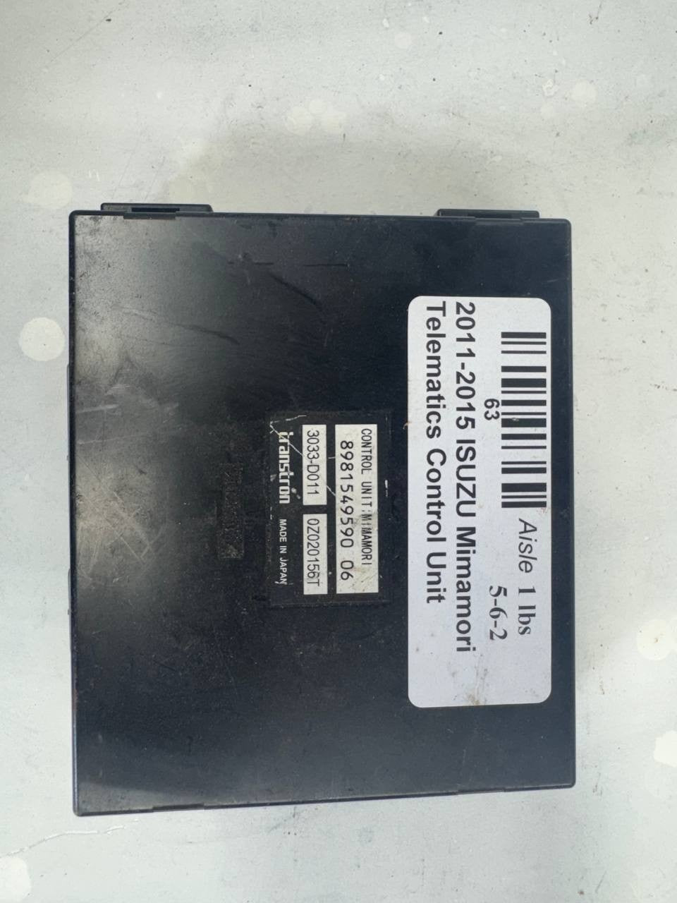 2015-2018 Isuzu Mimamori Telematics Control Unit 3033-D151 OEM Used
