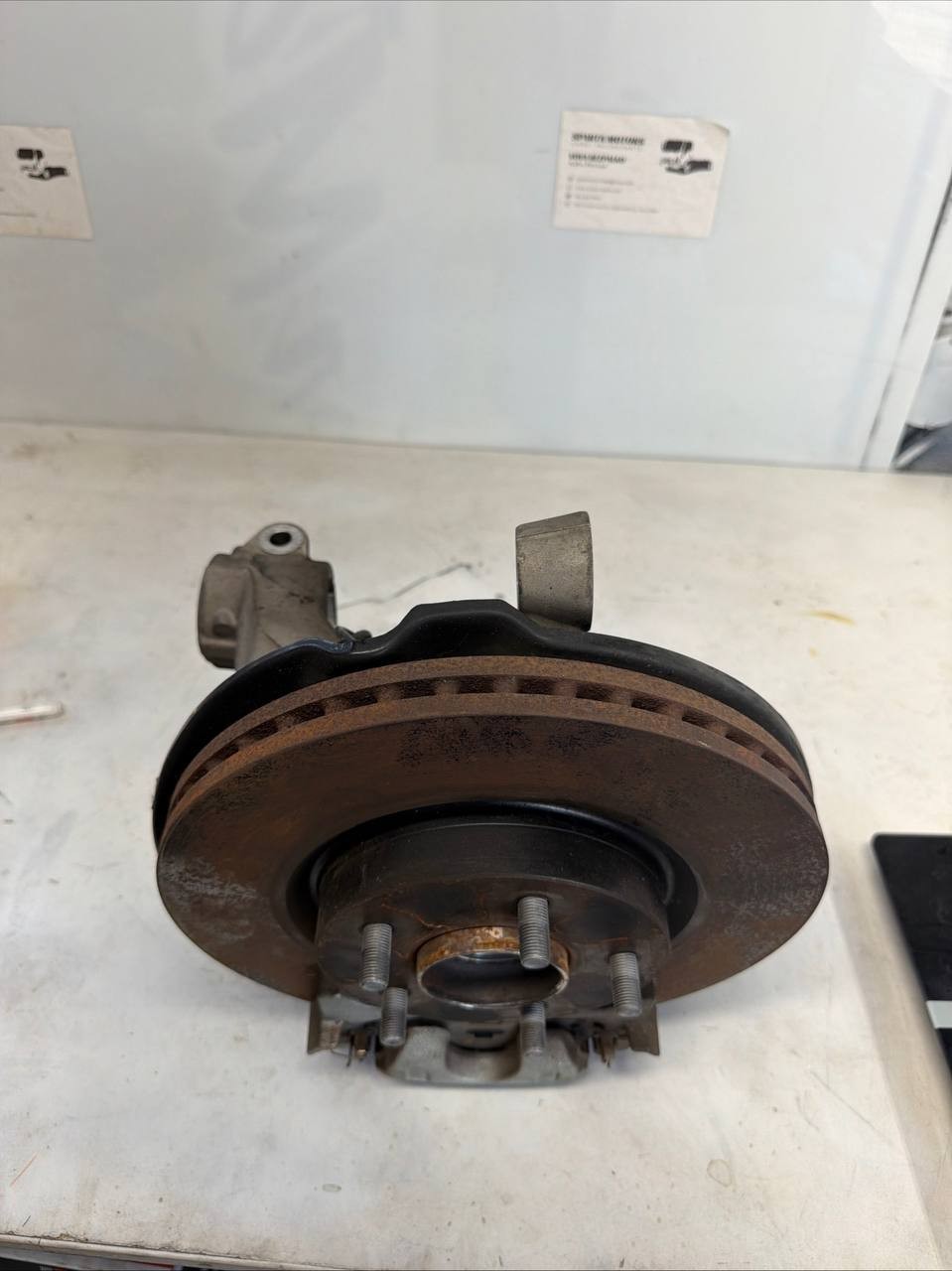 2007-2018 Nissan Altima Front Left Knuckle Hub Brake Caliper ABS OEM Used