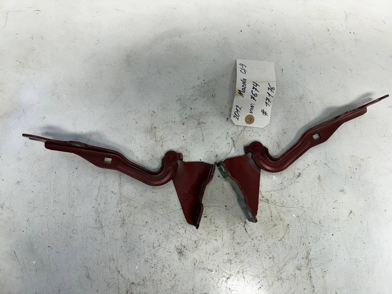 2012 Mazda cx9 Hood Hinge Set LH RH OEM Used